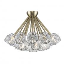  11739 AG - Crystal Court 19 - Light Semi Flush Mount